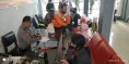 T.I.C SRPB JATIM bersama  Relawan Sosial Blitar (RESOB) pantau pemudik di STASIUN KOTA BLITAR"