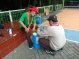 Pramuka Peduli Kwarran Tanjung Priok Penyemprotan Disinfektan di SMP Negeri 140 Jakarta