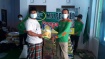 LPBINU Gresik bersama FPRB Jatim mendistribusikan Sembako di Lumajang